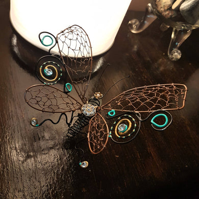 Wire Sculpture Princess Butterfly