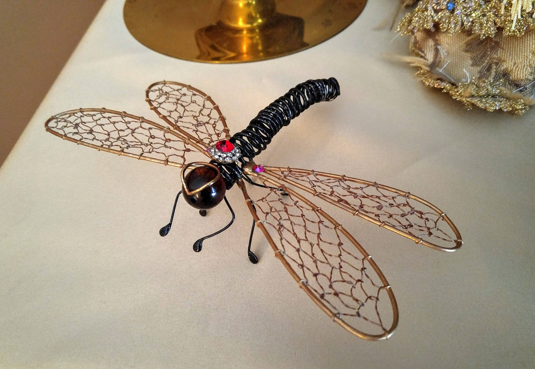 Bronze and Black Dragonfly