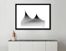 Untitled Black and White Abstract print