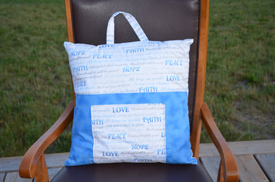 Faith themed pillow