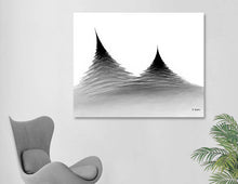 Untitled Black and White Abstract print