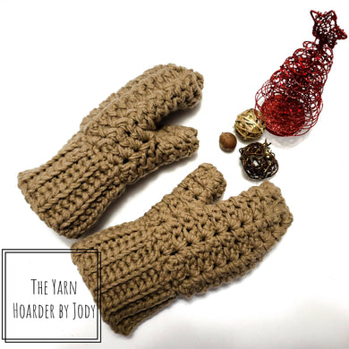 Crochet Sprig Stitch Mittens