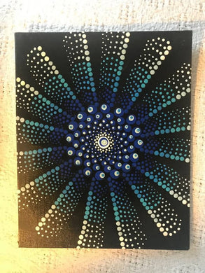 Blue Fan Mandala