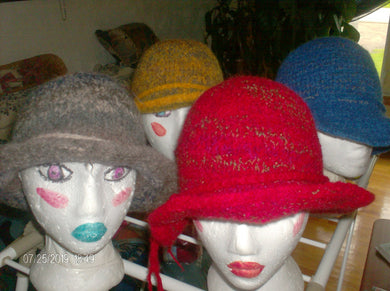 Hand Knit Wool Hats