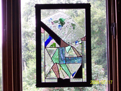 stained glass window abstract