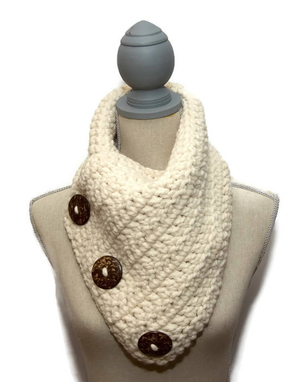 Big Button Scarf