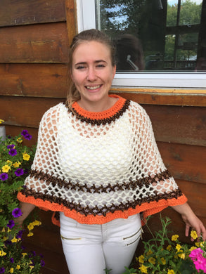 Crochet Poncho For Thanksgiving