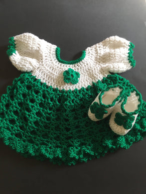 Crochet St. Patrick's Day Set For Baby Girl