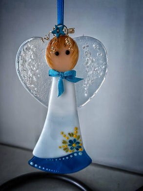 Fused glass Angel (March)