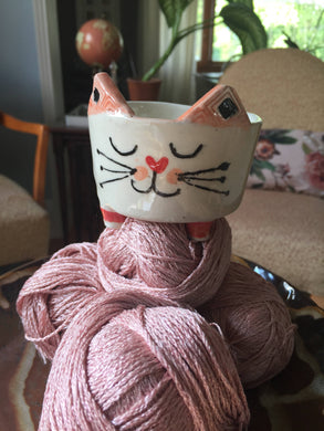 Kitty cat Trinket pot