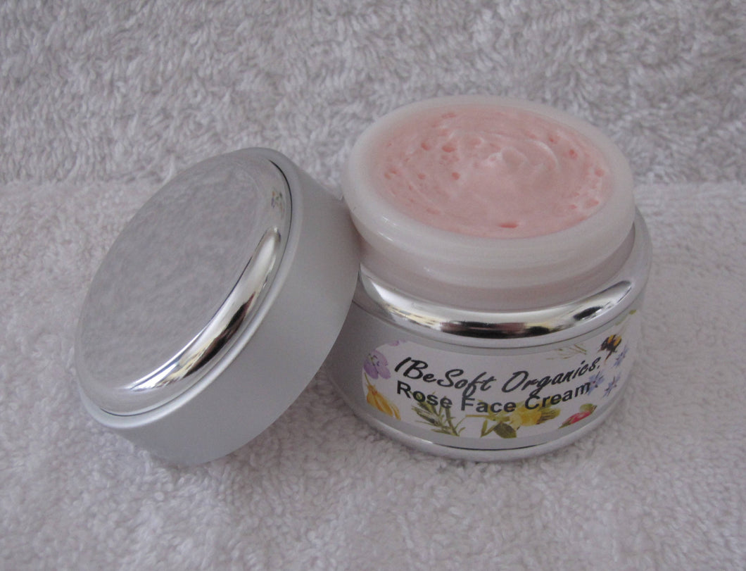 Organic Pink Rose Face and Neck Cream