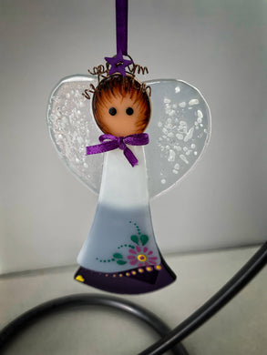 Fused glass Angel (February)