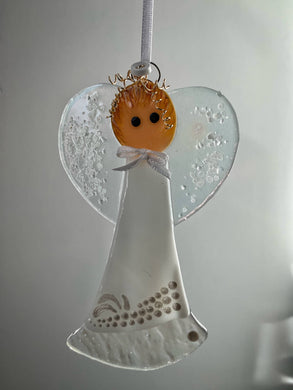 Fused glass Angel (April)