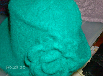 Felted rolled brim hat