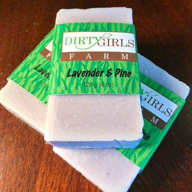 All Natural / Handcrafted /Artisanal/ Cold Processed Soap: LAVENDER & PINE