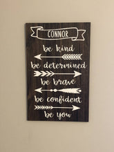 "Be Kind...Be You" Wooden Sign with Arrows - 16" x 24"