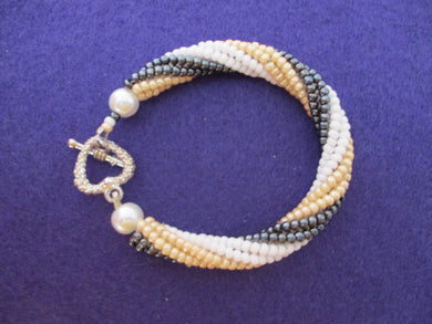 Twisted herringbone bracelet