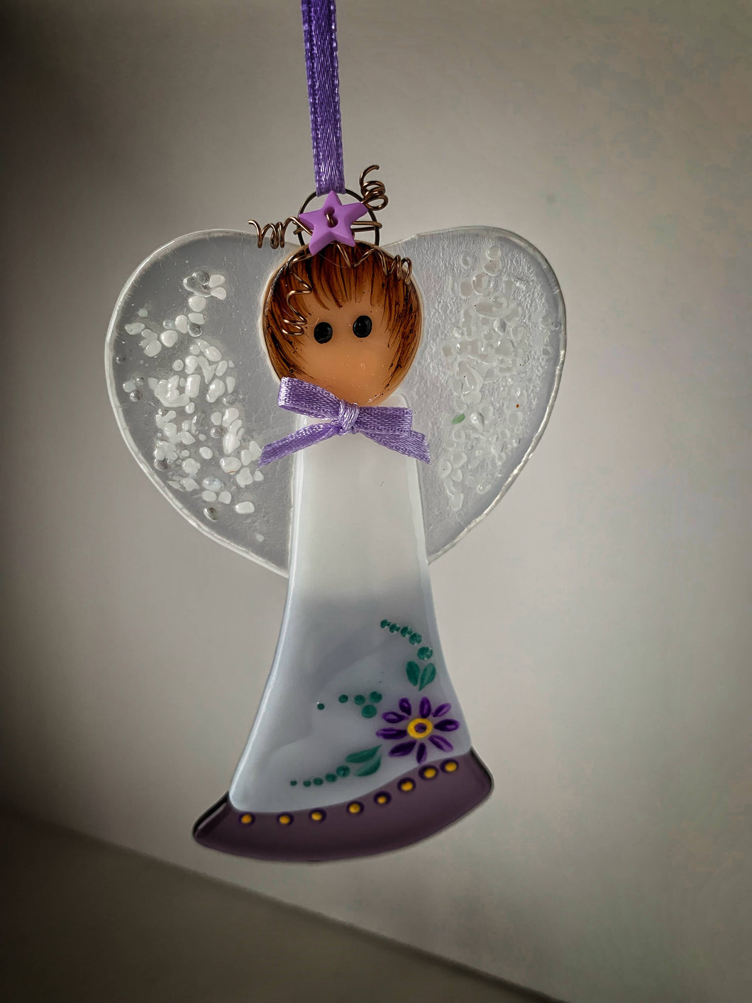 Fused glass Angel (June)